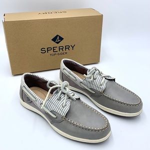 Sperry Top Sider Koifish Gray Boat Shoes Size 6.5